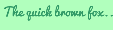Image with Font Color 319A67 and Background Color B1FFBD